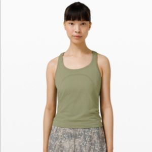 Swiftly Tech Racerback 2.0 *Race Length in rosemary green, size 6